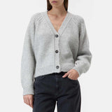 CLOSED V cardigan - light grey melange