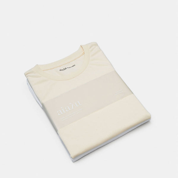 AIAYU Short sleeve t-shirt 2-pak - hvid + undyed