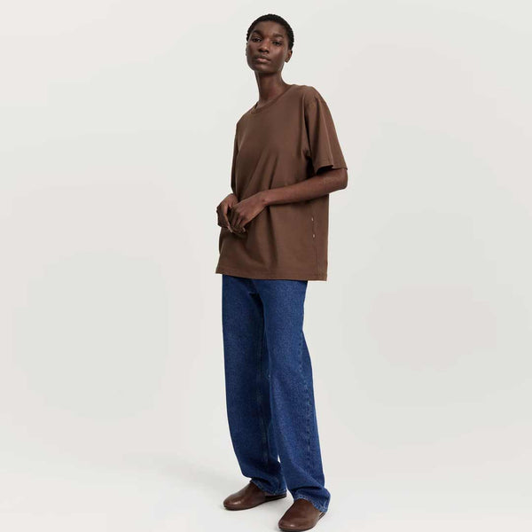 AIAYU Classic Circular Tee t-shirt II - coffee