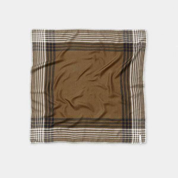AIAYU Electra silke tørklæde 65x65 - mix brun