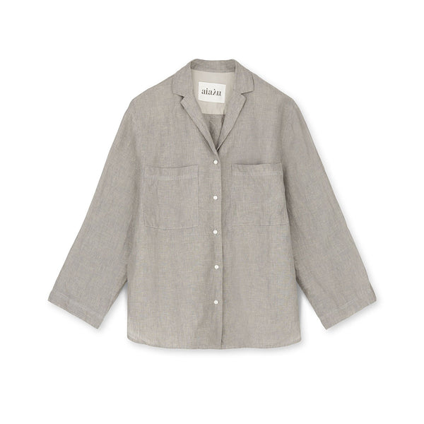 AIAYU Jiro Linen skjorte - grå