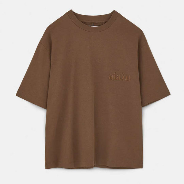 AIAYU Lou Circular Tee - coffee