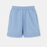 AIAYU Casual shorts check - Mix Blue tern
