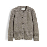 grå bubblestrikket AIAYU cardigan