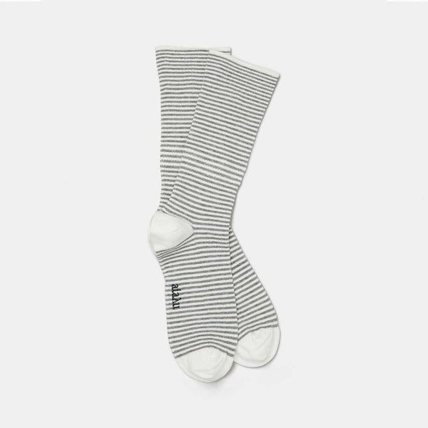 AIAYU Cotton Stripe strømper - mix grå