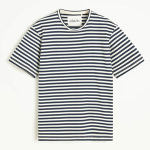 AIAYU Classic Circular striped T-Shirt - mix night