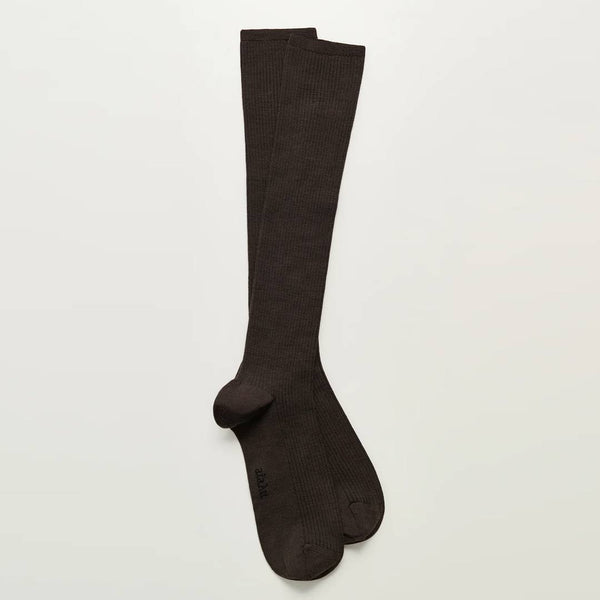 AIAYU wool knæ strømper - brown