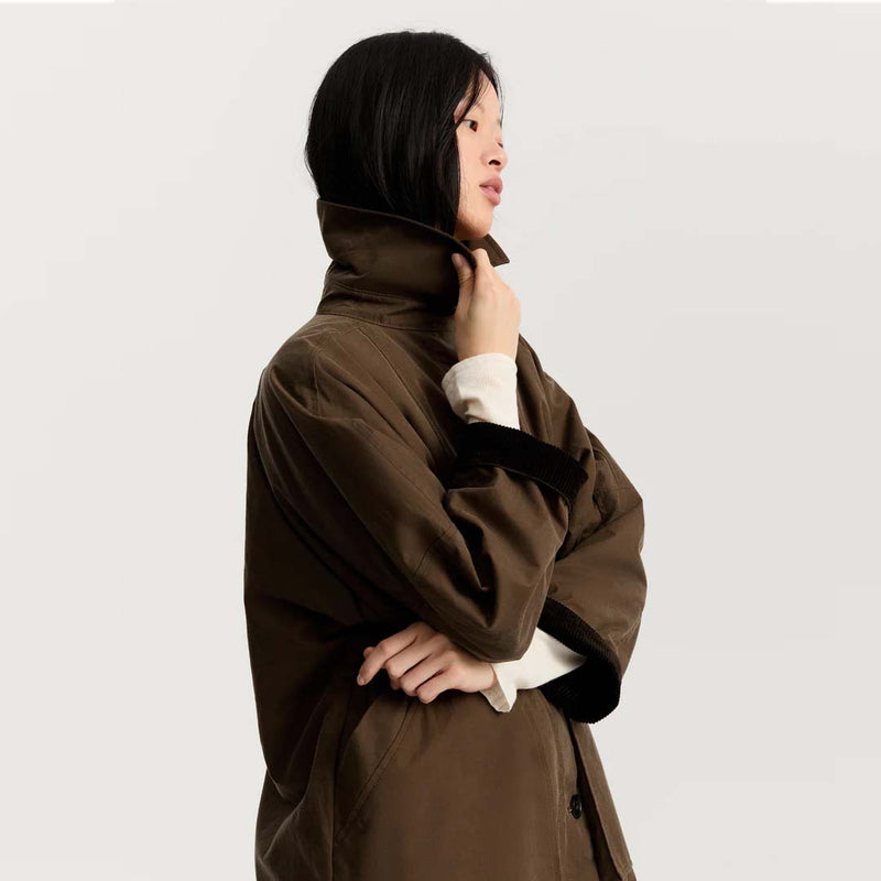 AIAYU Jay Oilskin frakke - bark