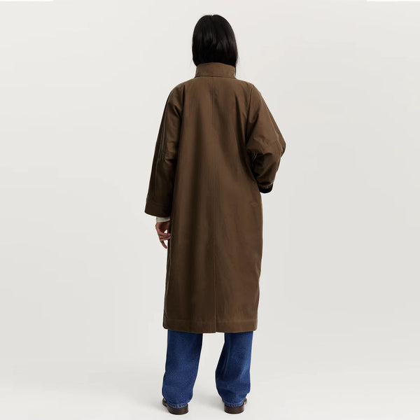 AIAYU Jay Oilskin frakke - bark