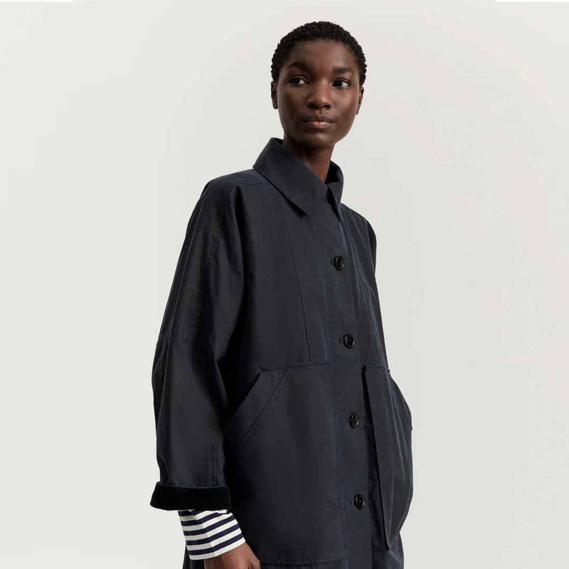 AIAYU Jay Oilskin frakke - navy