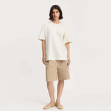 AIAYU Lui circular tee - Pure Ecru