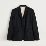 AIAYU Mason Wool blazer - sort
