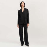 AIAYU Mason Wool blazer - sort
