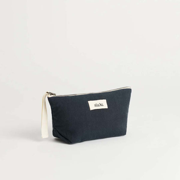 AIAYU Pouch Linen Mini - Navy