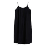 AIAYU Strap Dress - Black Navy