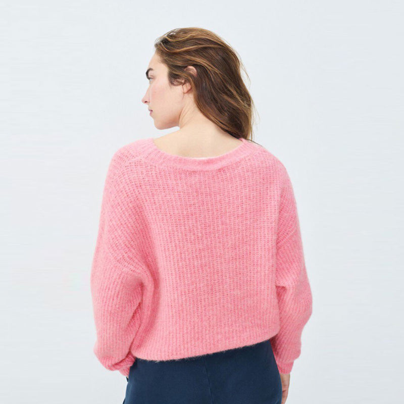 AMERICAN VINTAGE EAST18F sweater - orchidee lyserød