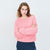 AMERICAN VINTAGE EAST18F sweater - orchidee lyserød