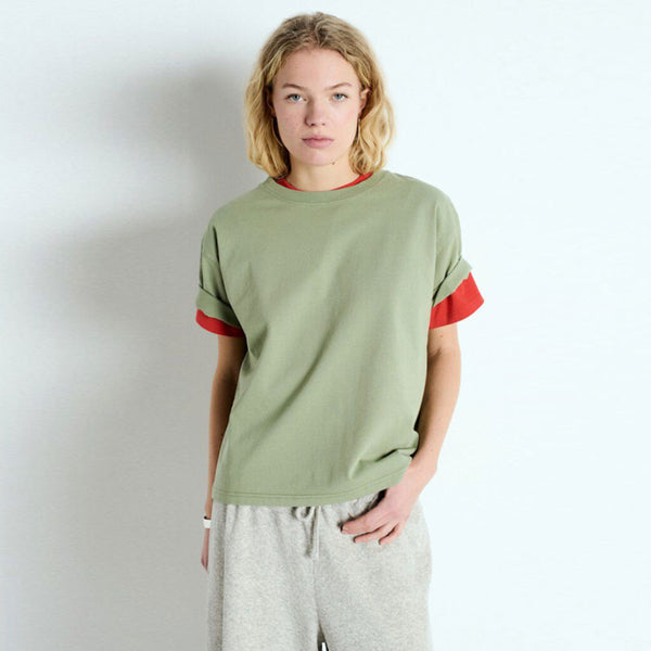 AMERICAN VINTAGE FIZ02A T-shirt - rive grøn