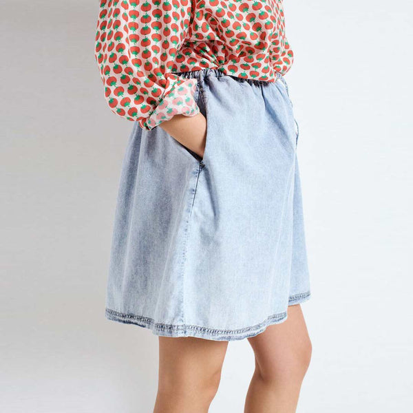 Let lyseblå denim nederdel fra American Vintage