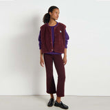 AMERICAN VINTAGE HOK16B vest - bordeaux