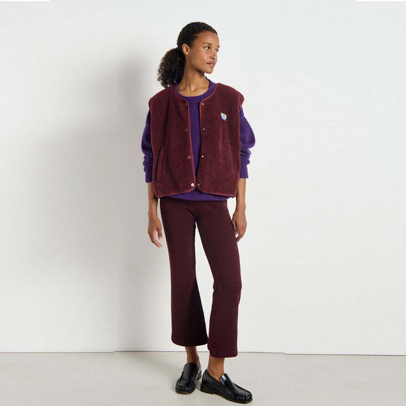 AMERICAN VINTAGE HOK16B vest - bordeaux