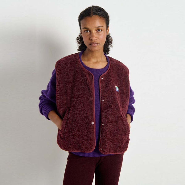 AMERICAN VINTAGE HOK16B vest - bordeaux