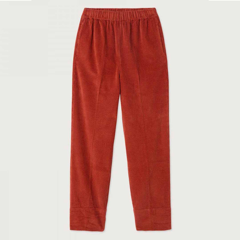 AMERICAN VINTAGE PADO137 bukser - tomette rød fløjl