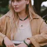 ANNI LU Malachite Dreams armbånd - Holly Green