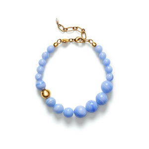 ANNI LU Float armbånd - Blue lace agate