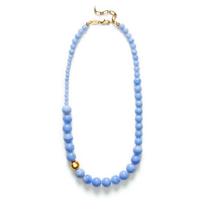 ANNI LU Float halskæde - Blue lace agate