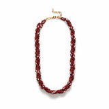 ANNI LU Rodeo halskæde - deep burgundy