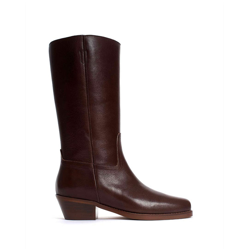 ANONYMOUS COPENHAGEN Tarisha soft calf støvle - coffee brown