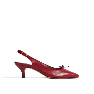 ANONYMOUS COPENHAGEN Kasy 50 Kitten pump sko - Pomegranate