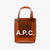 A.P.C. Lou Small tote taske - Marron fonce