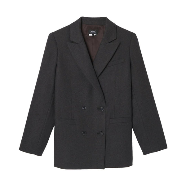 Brun blazer i uld fra APC  i Hausfrau