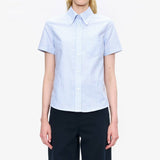A.P.C. uniform skjorte - blå striber