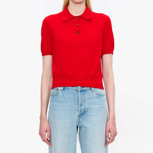 A.P.C. Ruby polo bluse - rød