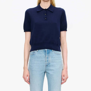 A.P.C. Ruby polo bluse - navy