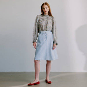 APOF Becca nederdel - Milky Stripe