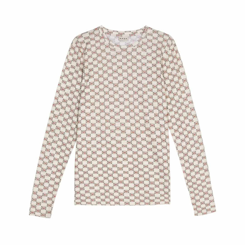 APOF Cinna langærmet t-shirt - loveletter rose