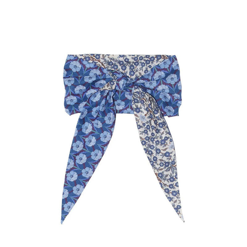 APOF Palma bandana tørklæde - chevron blue/ empress blue