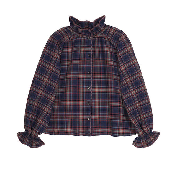 APOF Adine skjorte - blue check