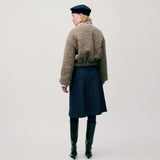 APOF Bello nederdel - tweed blue