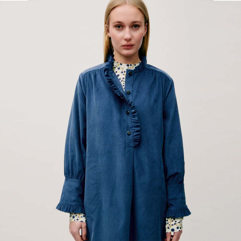 APOF Manda kjole - Paris Blue