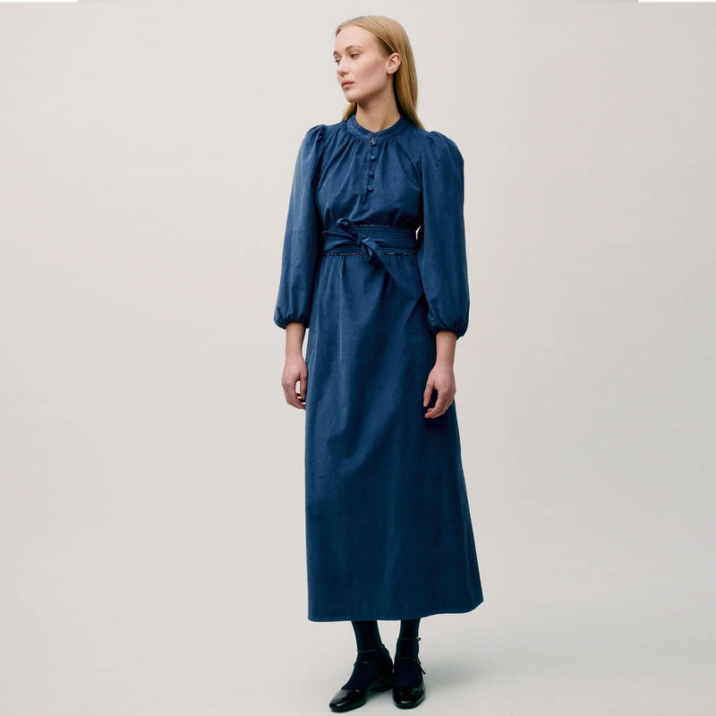 APOF Maya kjole - Paris Blue fløjl