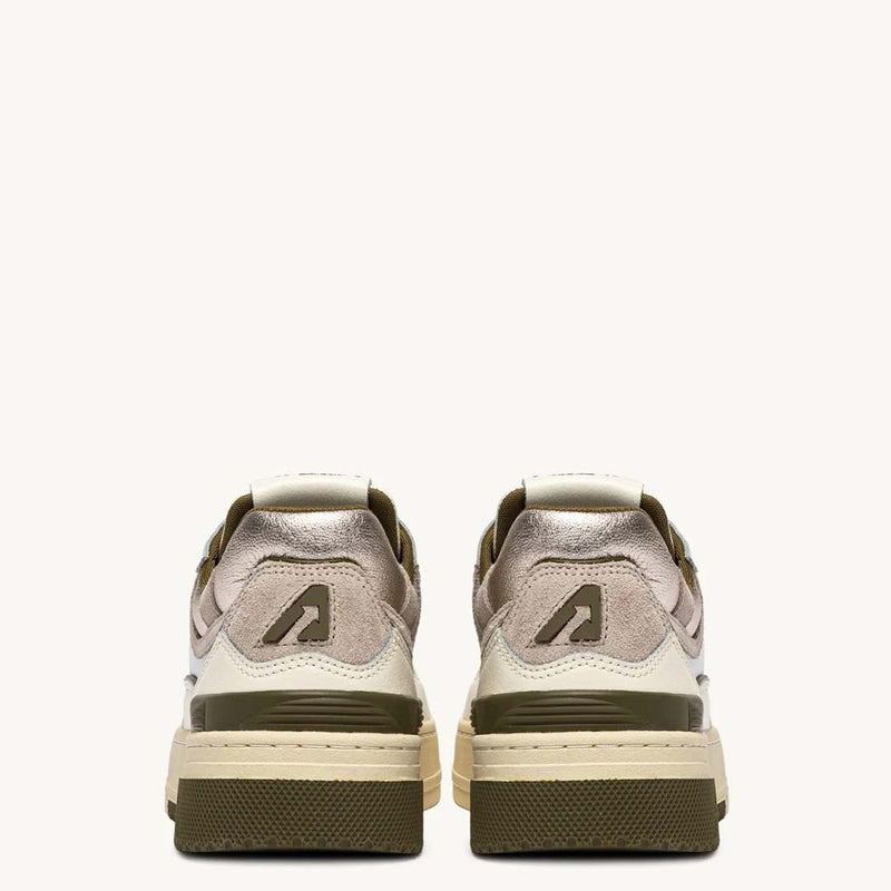AUTRY CLC Low sneakers - Whisper White Lizard/ Platinium