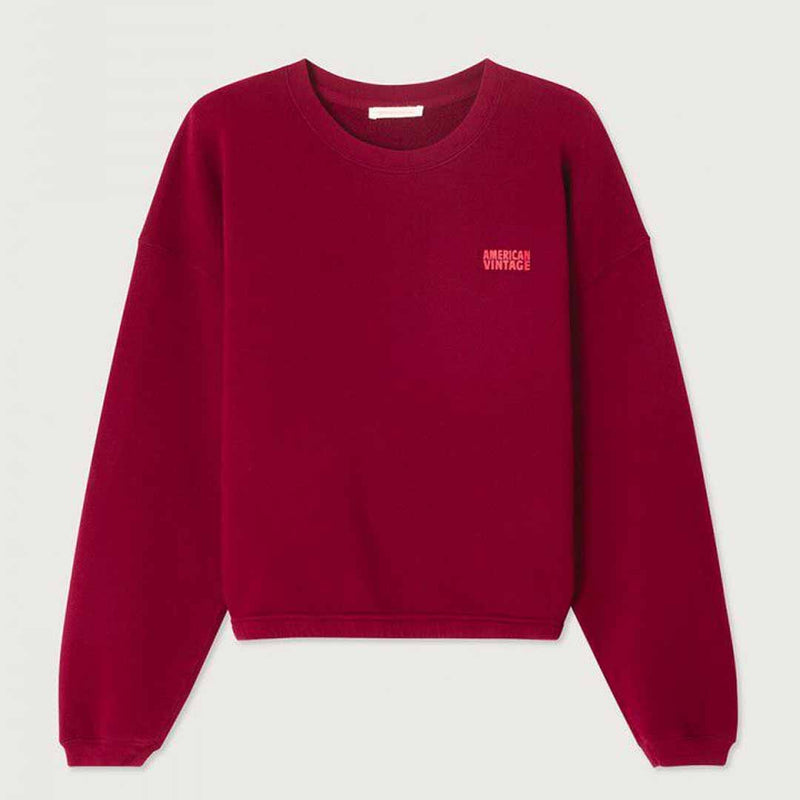 AMERICAN VINTAGE IZU03A sweatshirt - cerisier