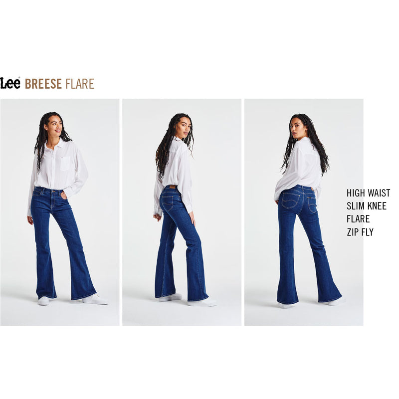 LEE Breese Flare jeans - sort