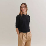BETA STUDIOS Anna Lady Sleeve cashmere strik - Sort