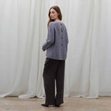 BETA STUDIOS Josette O-Neck cashmere strik - mole